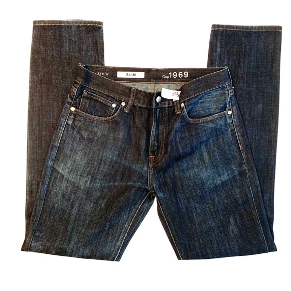 GAP 1969 31 x 32 SLIM JEANS SELVEDGE - Picture 2 of 6